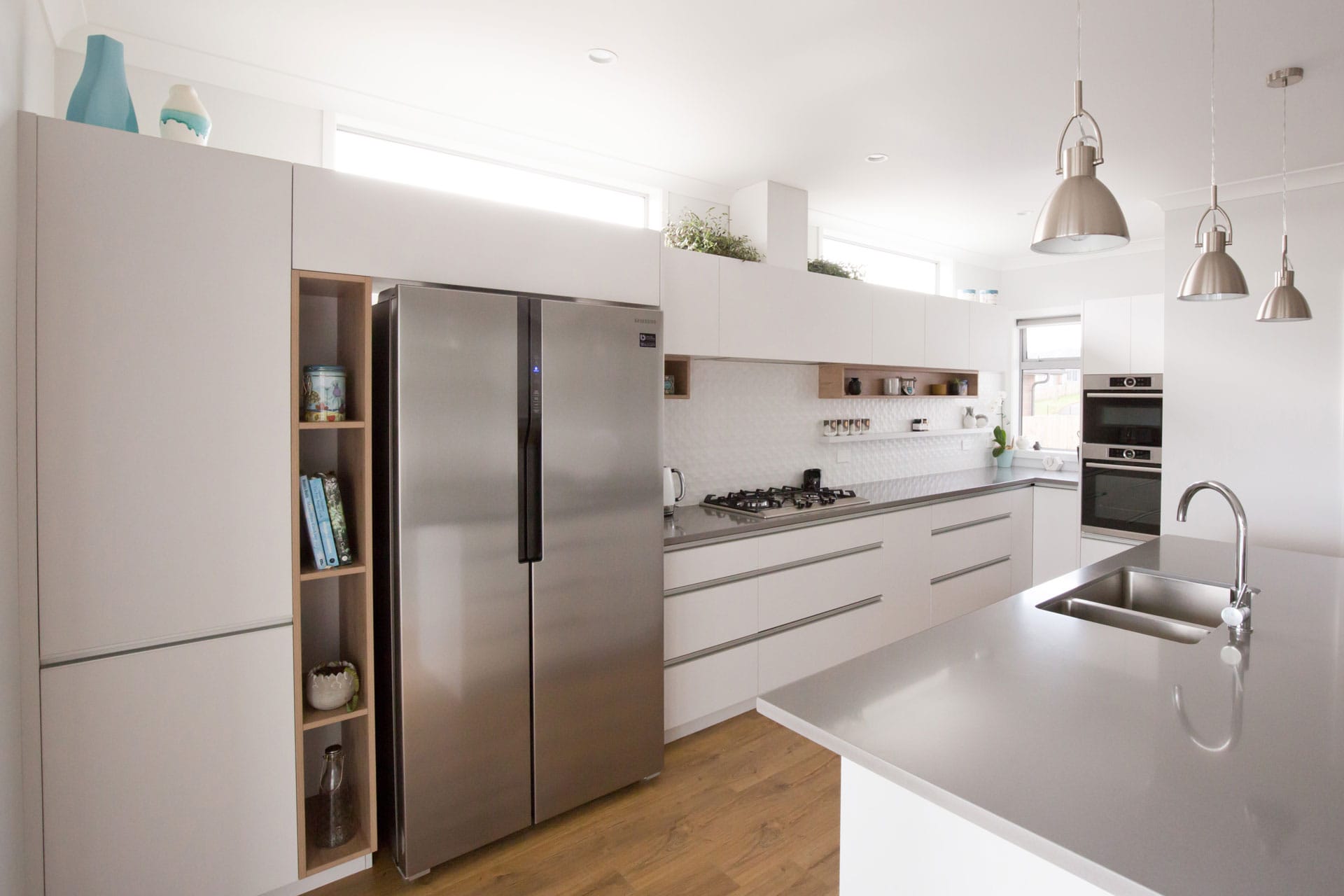 Glen Eagles Drive white kitchen and cabinetry